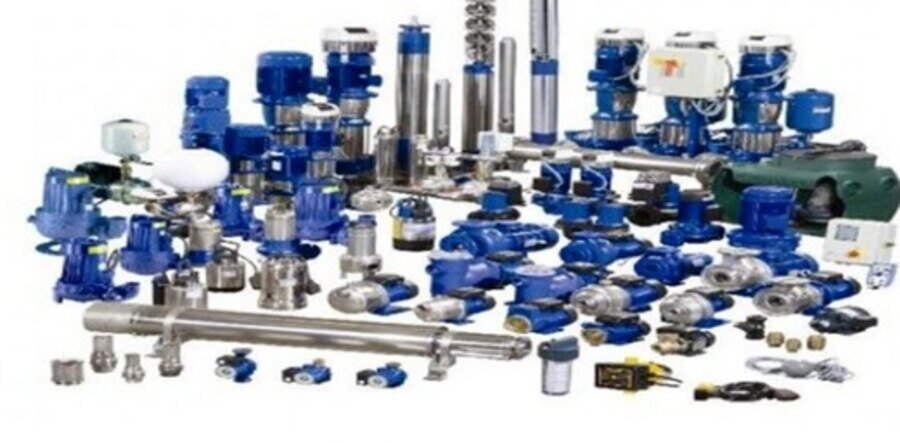 Valves, pumps, flanges and pipe fittings